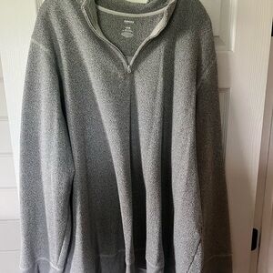 Sonoma Gray Zip Up Sweater Casual Knit